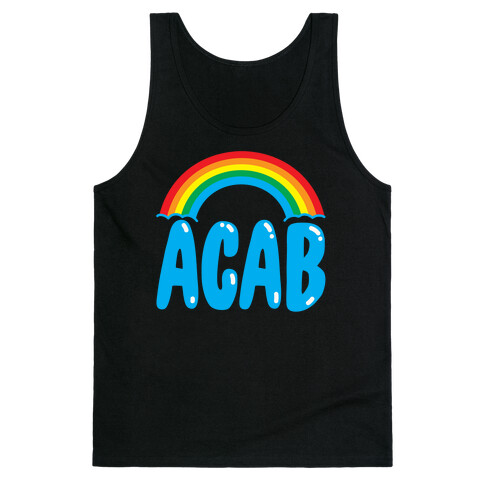 ACAB White Print Tank Top