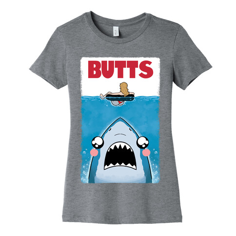 BUTTS Jaws Parody Womens T-Shirt
