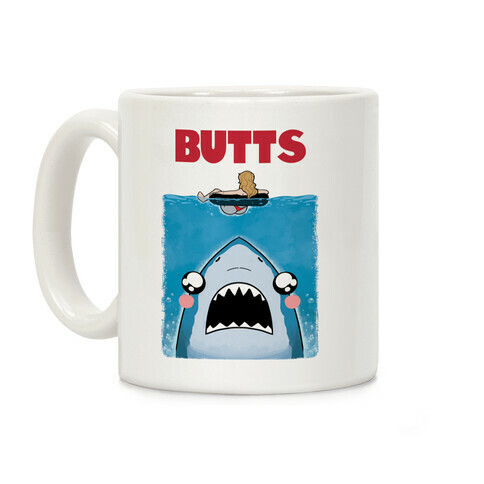 BUTTS Jaws Parody Coffee Mug