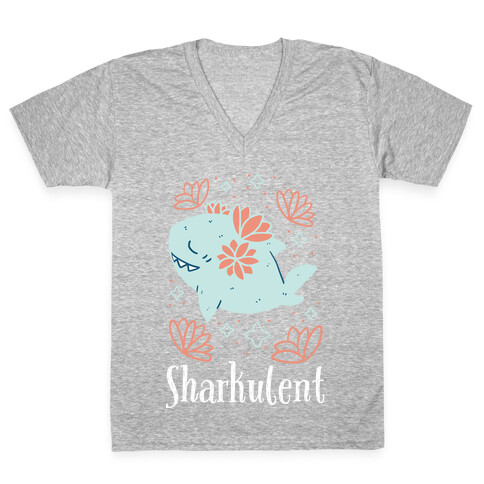 Sharkulent  V-Neck Tee Shirt