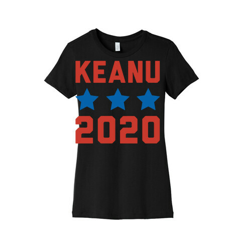 Keanu 2020 White Print Womens T-Shirt