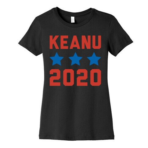 Keanu 2020 White Print Womens T-Shirt