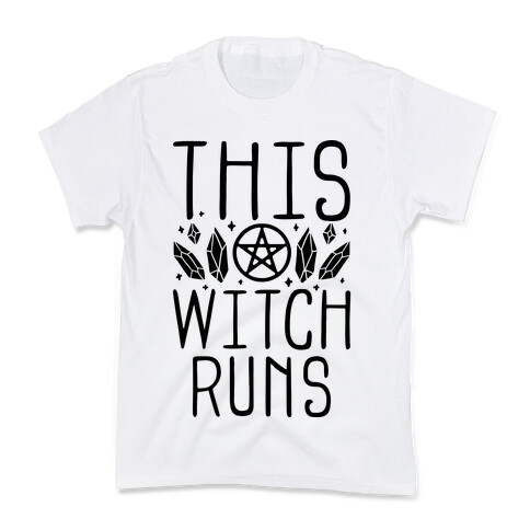 This Witch Runs Kids T-Shirt