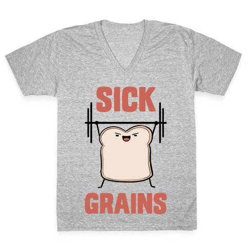 Sick Grains V-Neck Tee Shirt
