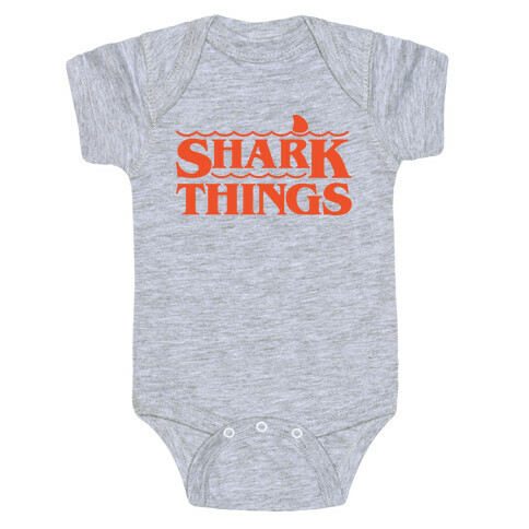 Shark Things Parody Baby One-Piece