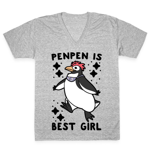 Penpen is Best Girl V-Neck Tee Shirt