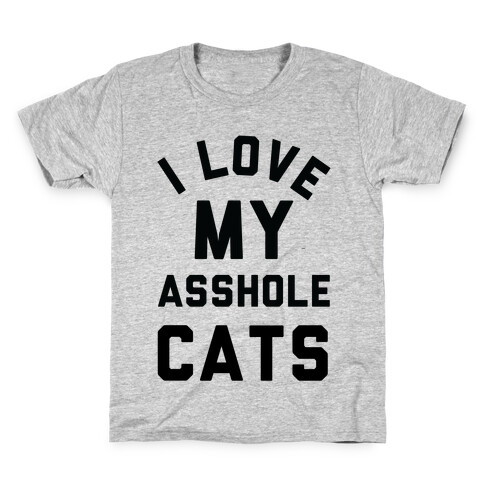 I Love My Asshole Cats Kids T-Shirt