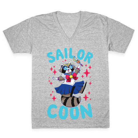 Sailor Coon V-Neck Tee Shirt