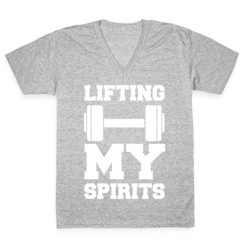Lifting My Spirits V-Neck Tee Shirt