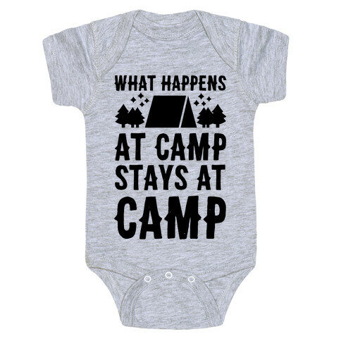 What Happens At Camp Stays At Camp Baby One-Piece