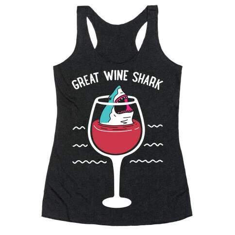 Great Wine Shark Racerback Tank Top