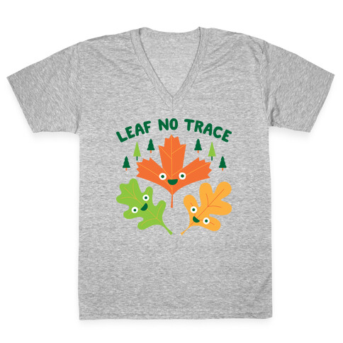 Leaf No Trace V-Neck Tee Shirt