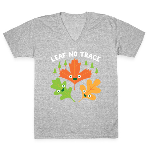 Leaf No Trace V-Neck Tee Shirt