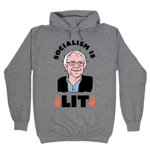 Socialism is LIT Bernie Sanders Hooded Sweatshirt