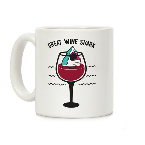 Great Wine Shark Coffee Mug