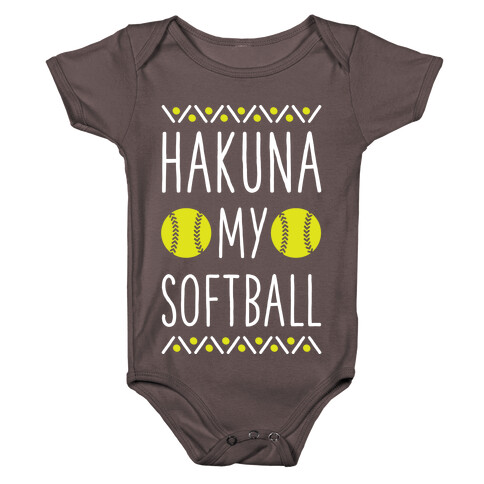 Hakuna My Softball Baby One-Piece