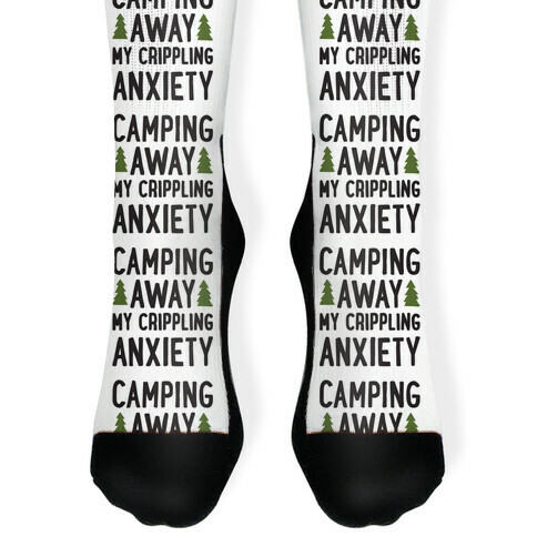 Camping Away My Crippling Anxiety Sock