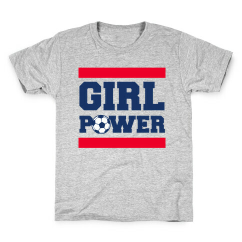 Girl Power (Soccer) Kids T-Shirt