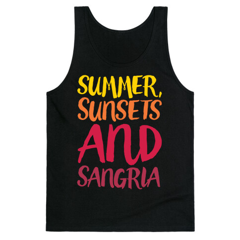 Summer Sunsets and Sangria Tank Top