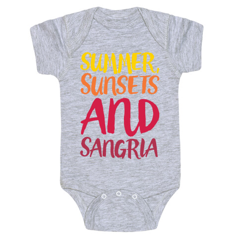 Summer Sunsets and Sangria Baby One-Piece