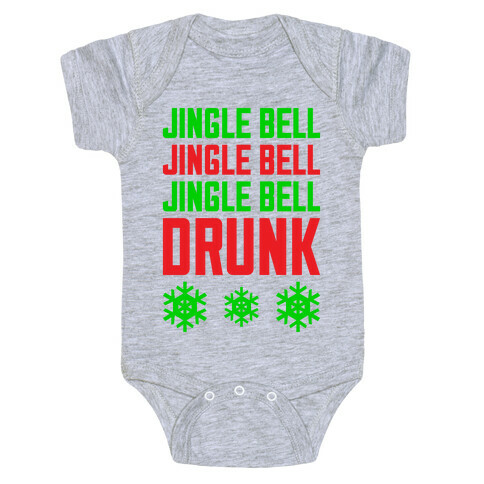 Jingle Bell Drunk Baby One-Piece