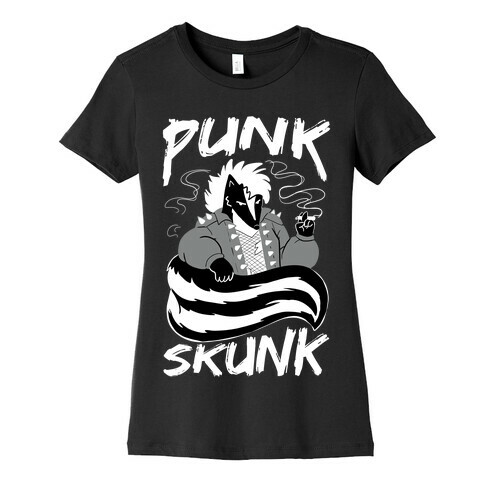Punk Skunk Womens T-Shirt