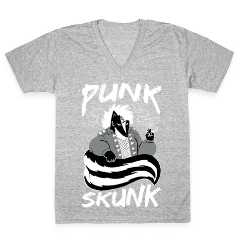 Punk Skunk V-Neck Tee Shirt