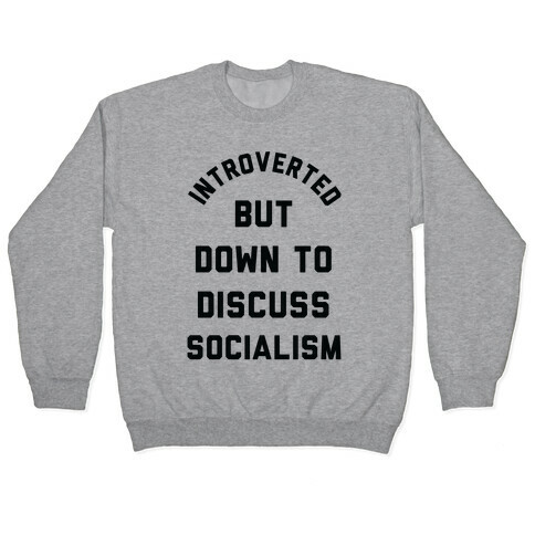 Introverted But Down To Discuss Socialism Pullover