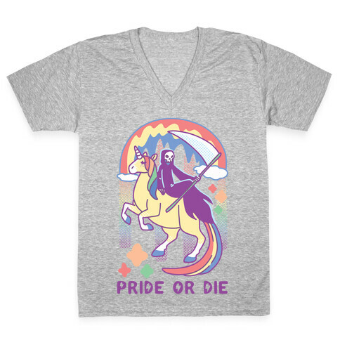 Pride or Die V-Neck Tee Shirt