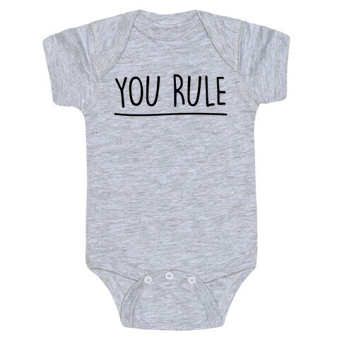 You Rule You Suck Parody Pairs Shirt Baby One-Piece