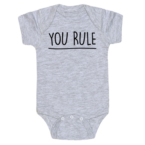 You Rule You Suck Parody Pairs Shirt Baby One-Piece