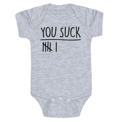 You Rule You Suck Parody Pairs Shirt Baby One-Piece