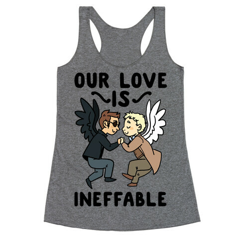 Our Love is Ineffable - Good Omens Racerback Tank Top