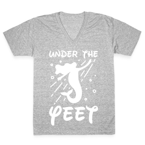 Under The Yeet Mermaid V-Neck Tee Shirt
