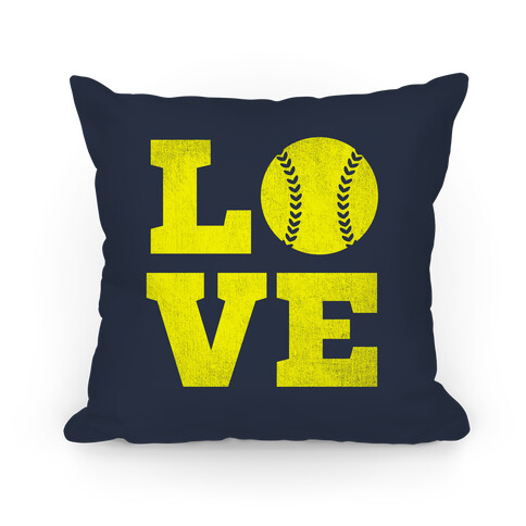 Love Softball Pillow Pillow