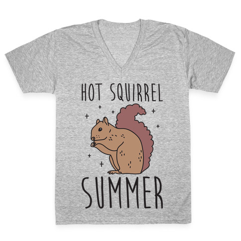 Hot Squirrel Summer V-Neck Tee Shirt