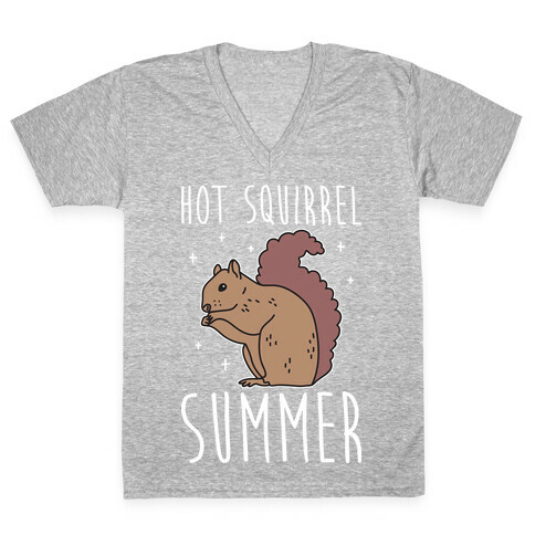 Hot Squirrel Summer V-Neck Tee Shirt