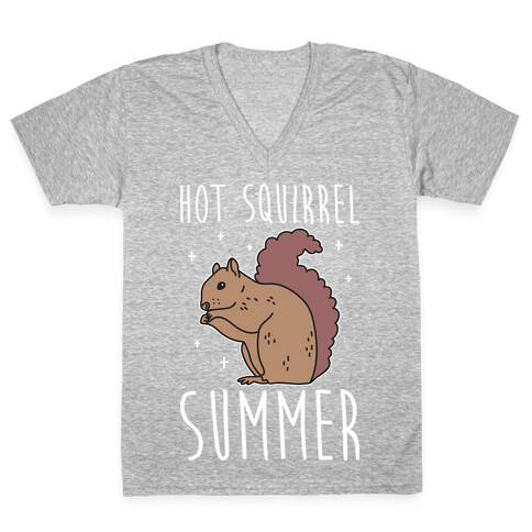 Hot Squirrel Summer V-Neck Tee Shirt