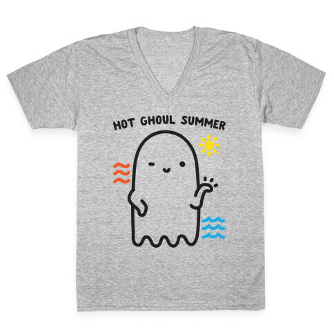 Hot Ghoul Summer V-Neck Tee Shirt