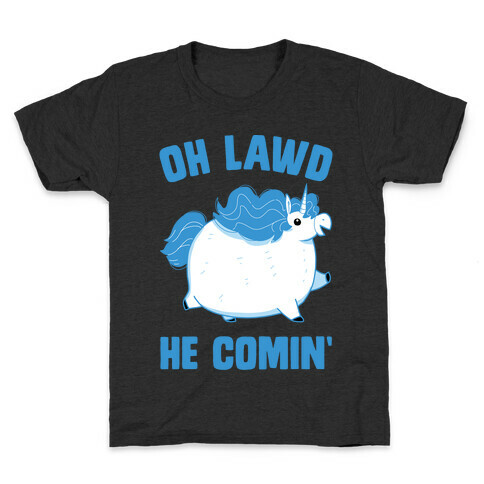 Oh Lawd He Comin' Unicorn Kids T-Shirt