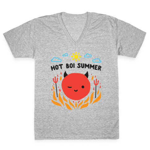 Hot Boi Summer V-Neck Tee Shirt