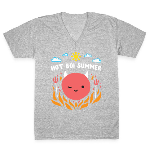 Hot Boi Summer V-Neck Tee Shirt