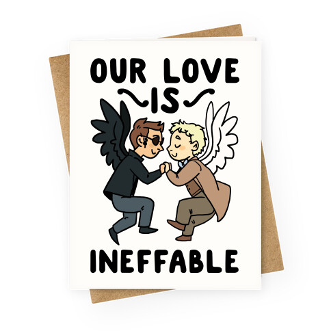 Our Love is Ineffable - Good Omens Greeting Card