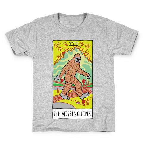 The Missing Link Bigfoot Tarot Kids T-Shirt