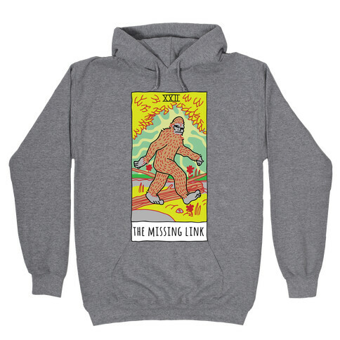 The Missing Link Bigfoot Tarot Hooded Sweatshirt