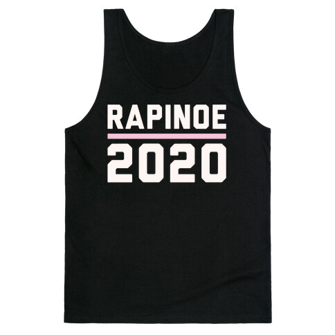 Rapinoe 2020 White Print Tank Top