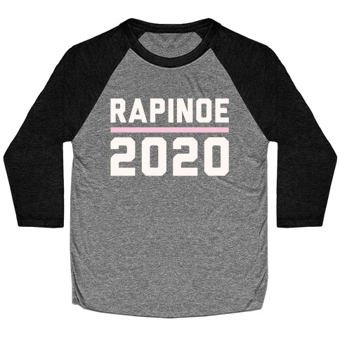 Rapinoe 2020 White Print Baseball Tee