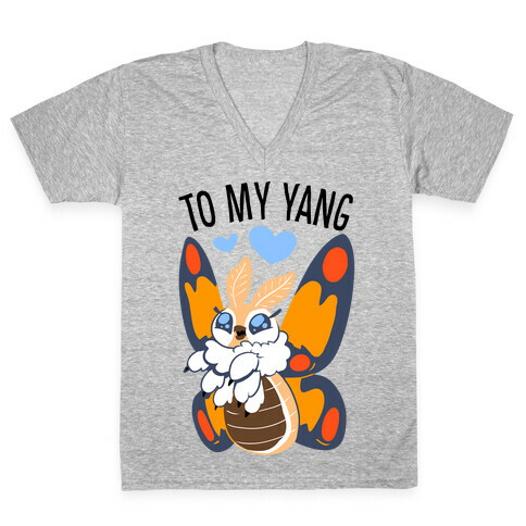 You're The Yin To My Yang (Mothra) V-Neck Tee Shirt
