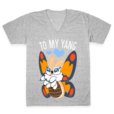 You're The Yin To My Yang (Mothra) V-Neck Tee Shirt