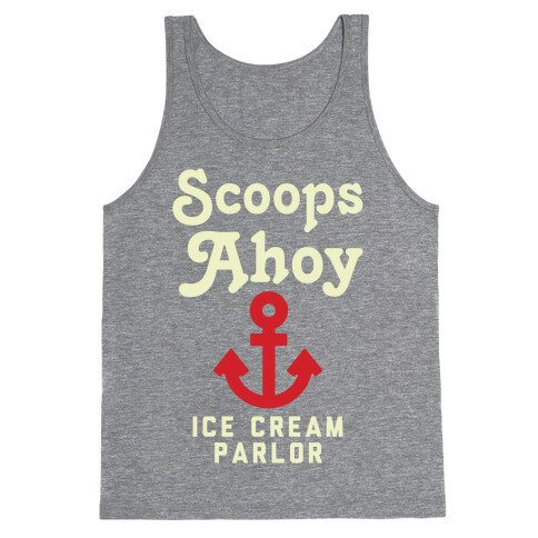 Scoops Ahoy Logo Parody Tank Top